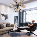 Loft Industry Modern - Glass Stones Chandelier